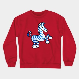 Blue zebra Crewneck Sweatshirt